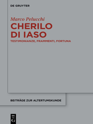 cover image of Cherilo di Iaso